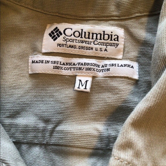 🍁 Columbia Sleeveless Button Down Cotton - Med - Picture 4 of 10